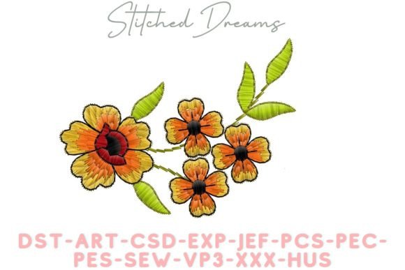 Delicate Flowers: Elegant Embroidery for Meaningful Handmade Gifts